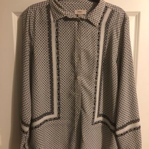 LOFT White Button Down